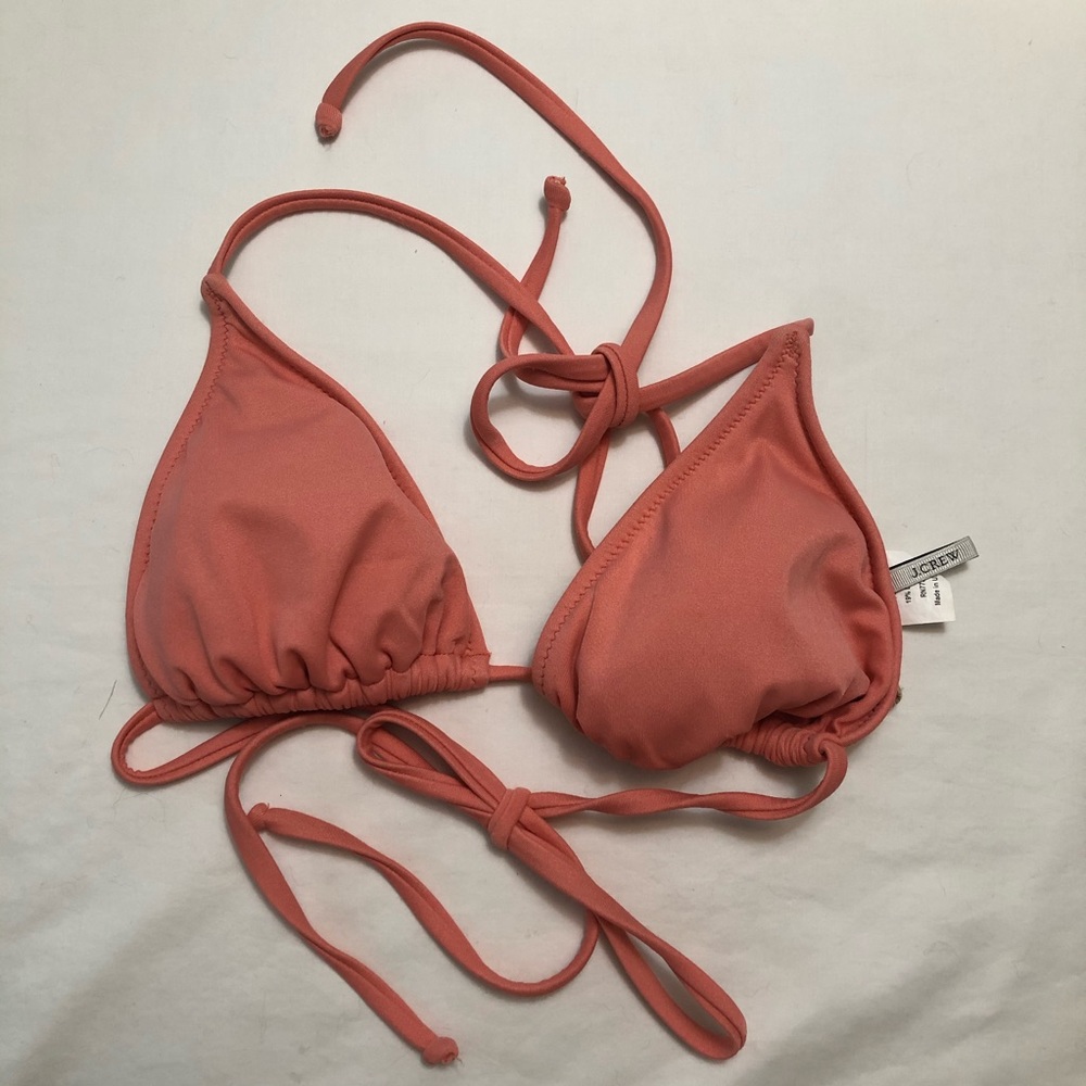 J. Crew Coral Bikini Top 👙